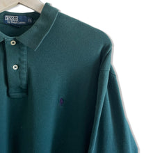 Charger l&#39;image dans la galerie, POLO RALPH LAUREN VERT MANCHE LONGUES XL
