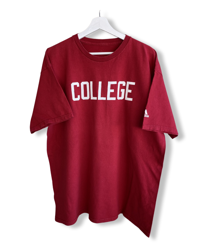 T-SHIRT COLLEGE ROUGE XL